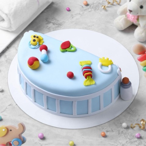 🚼 Baby Shower Theme Cake – A Sweet Welcome - Image 2